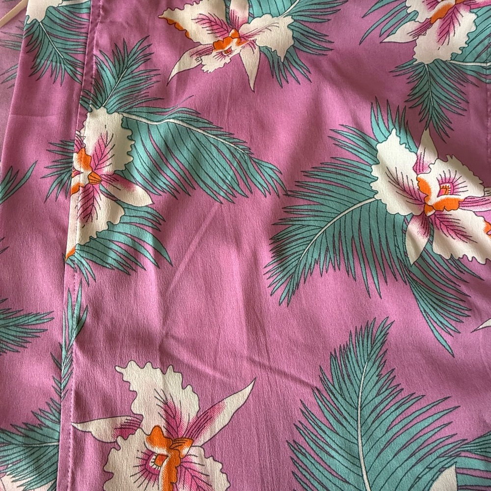 Rip Curl Pink Tropical Leaf shirt - Picture 4 of 9